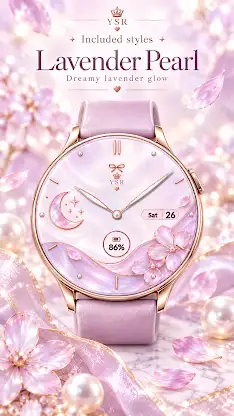 YSR009 Moon Petal Watch Face screenshot 8