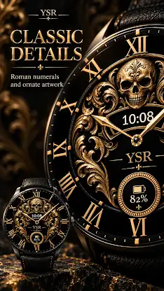 YSR004 Royal Skull Watch Face screenshot 1