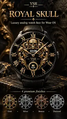 YSR004 Royal Skull Watch Face screenshot 4