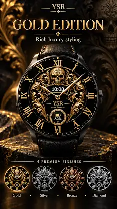 YSR004 Royal Skull Watch Face screenshot 6