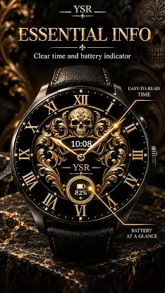 YSR004 Royal Skull Watch Face screenshot 3