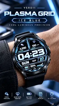 YSR011 Plasma Grid Watch Face screenshot 2