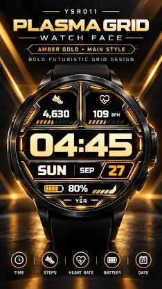 YSR011 Plasma Grid Watch Face screenshot 4