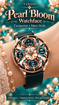 YSR027 Pearl Bloom Watchface screenshot 1