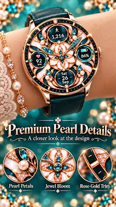 YSR027 Pearl Bloom Watchface screenshot 3