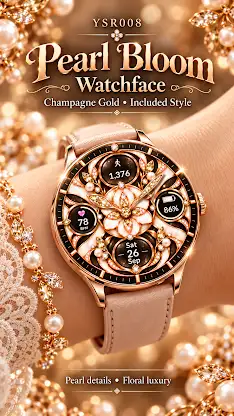 YSR027 Pearl Bloom Watchface screenshot 6