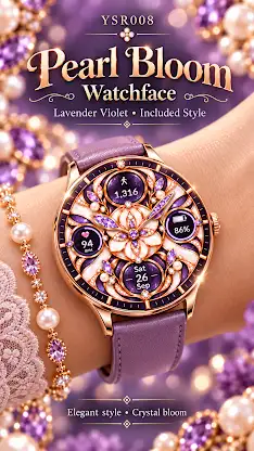 YSR027 Pearl Bloom Watchface screenshot 4