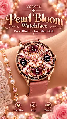 YSR027 Pearl Bloom Watchface screenshot 5