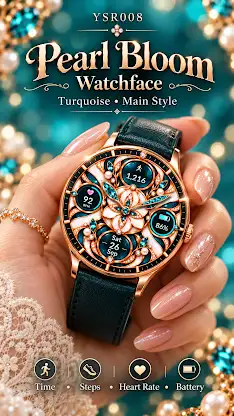 YSR027 Pearl Bloom Watchface screenshot 2