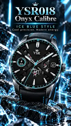 YSR018 Onyx Calibre Watch Face screenshot 2