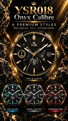 YSR018 Onyx Calibre Watch Face screenshot 7