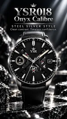 YSR018 Onyx Calibre Watch Face screenshot 3