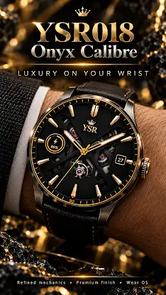 YSR018 Onyx Calibre Watch Face screenshot 5