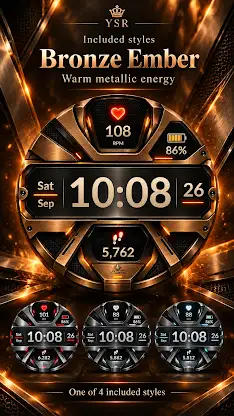 YSR010 Steel Pulse Watch Face screenshot 4