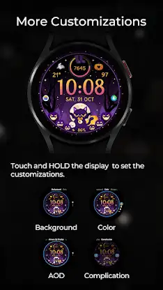 TVV Halloween 9 Watch Face screenshot 5