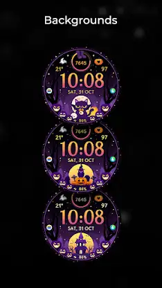 TVV Halloween 9 Watch Face screenshot 2