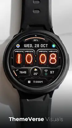 TVV Nixie Digital Watch Face screenshot 1