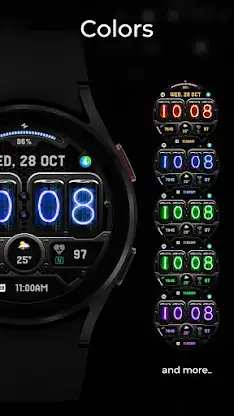 TVV Nixie Digital Watch Face screenshot 2