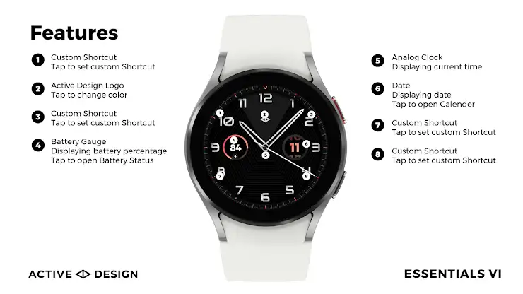 Essentials: Analog Watch Face screenshot 7
