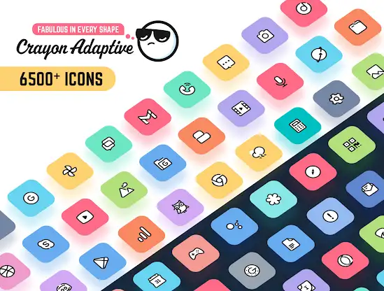 Crayon Adaptive IconPack screenshot 1