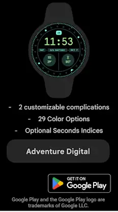 Pixel Watch 2 Face VI screenshot 2