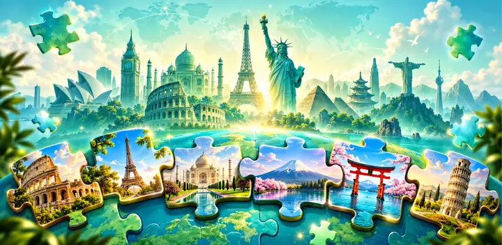 World Puzzle Blocks — Android game banner