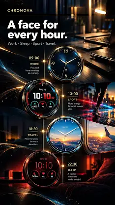 Chronova: Wear OS Watch Faces screenshot 5
