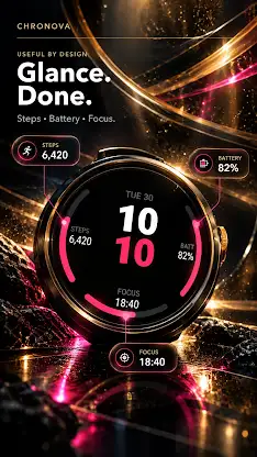 Chronova: Wear OS Watch Faces screenshot 7
