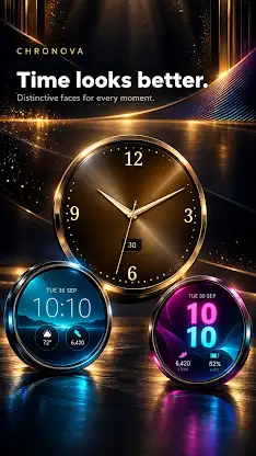 Chronova: Wear OS Watch Faces screenshot 1