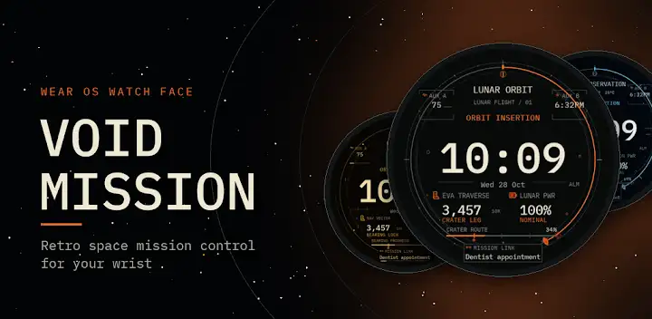 Void Mission: Space Watch Face — Android app banner