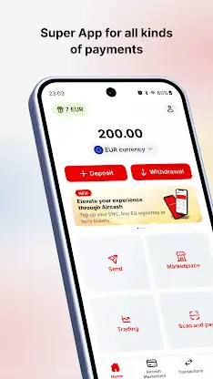 Aircash screenshot 1