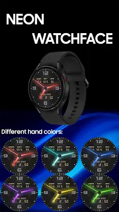 Neon Watchface AKM Wear OS screenshot 4