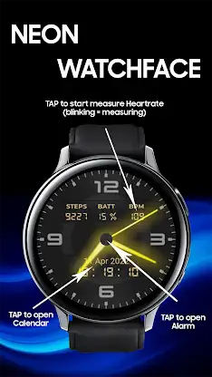 Neon Watchface AKM Wear OS screenshot 2