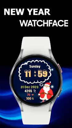 NewYear Watchface AKM Wear OS screenshot 1