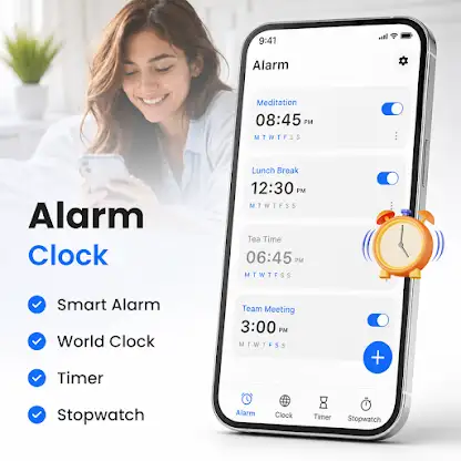 Alarm Clock - Wake Up & Home screenshot 1