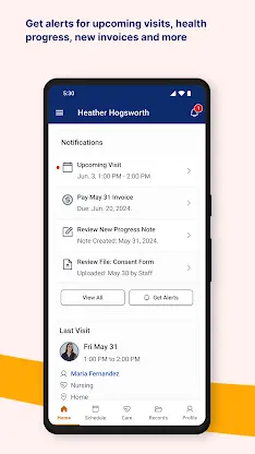 AlayaCare Family Portal screenshot 3