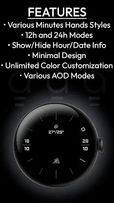 AD mnml - Watch Face screenshot 4