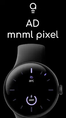 AD mnml pixel - Watch Face screenshot 1