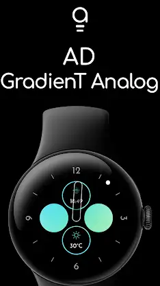 AD GradienT Analog - WatchFace screenshot 1