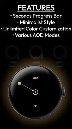 AD mnml bar - Watch Face screenshot 5