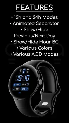 AD Digital BrieF - Watch Face screenshot 4