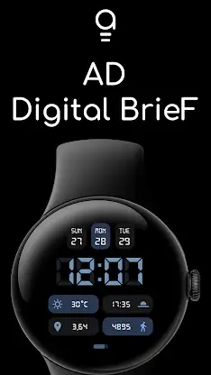 AD Digital BrieF - Watch Face screenshot 1