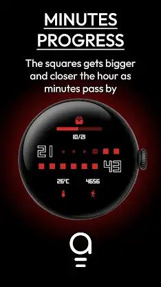 AD SquareShift - Watch Face screenshot 2