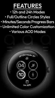 AD Circles - Watch Face screenshot 4