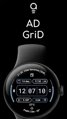 AD GriD - Watch Face screenshot 1