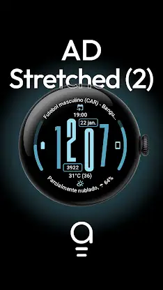 AD Stretched (2) - Watch Face screenshot 1