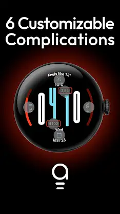 AD Stretched (2) - Watch Face screenshot 2