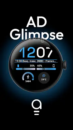 AD Glimpse - Watch Face screenshot 1