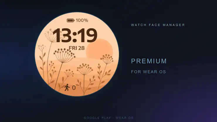 Amber Meadow Watch Face screenshot 1