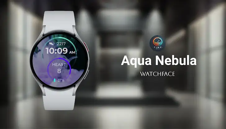 Aqua Nebula Watch Face screenshot 1